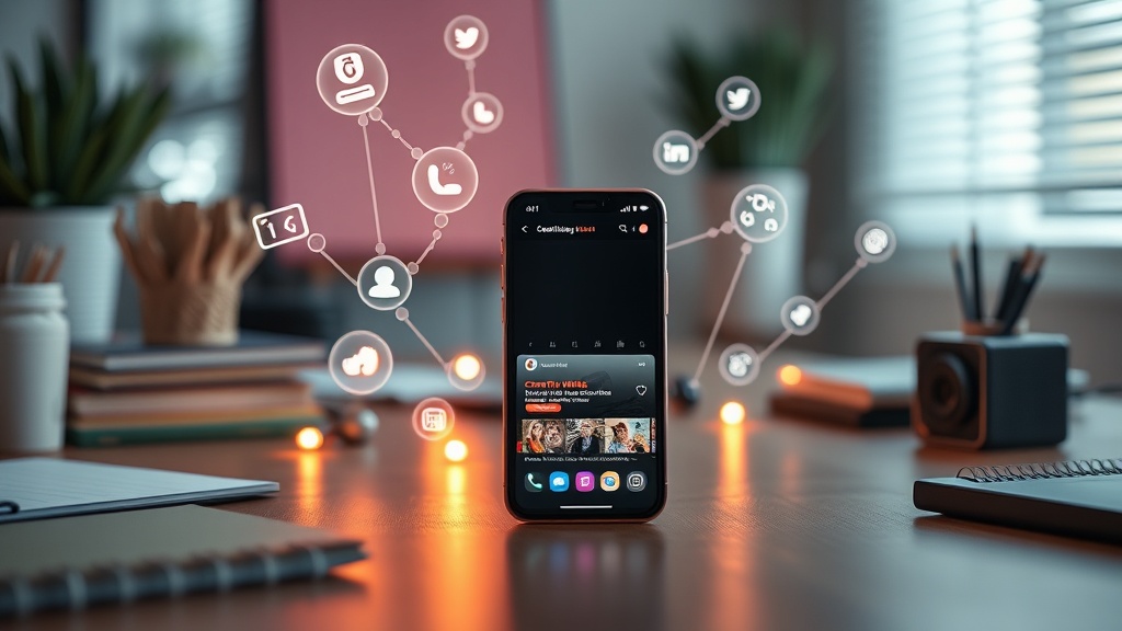 An expert using an AI Reels caption writer on a smartphone to generate viral content for Instagram and TikTok.