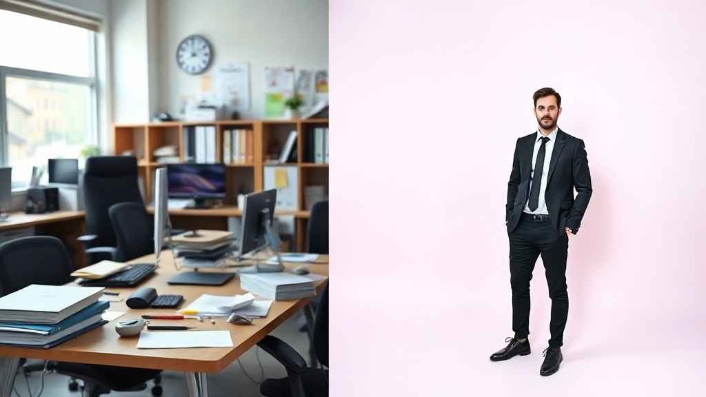 A split-screen view showing a raw image being transformed by an AI background removal tool into a clean professional cutout.