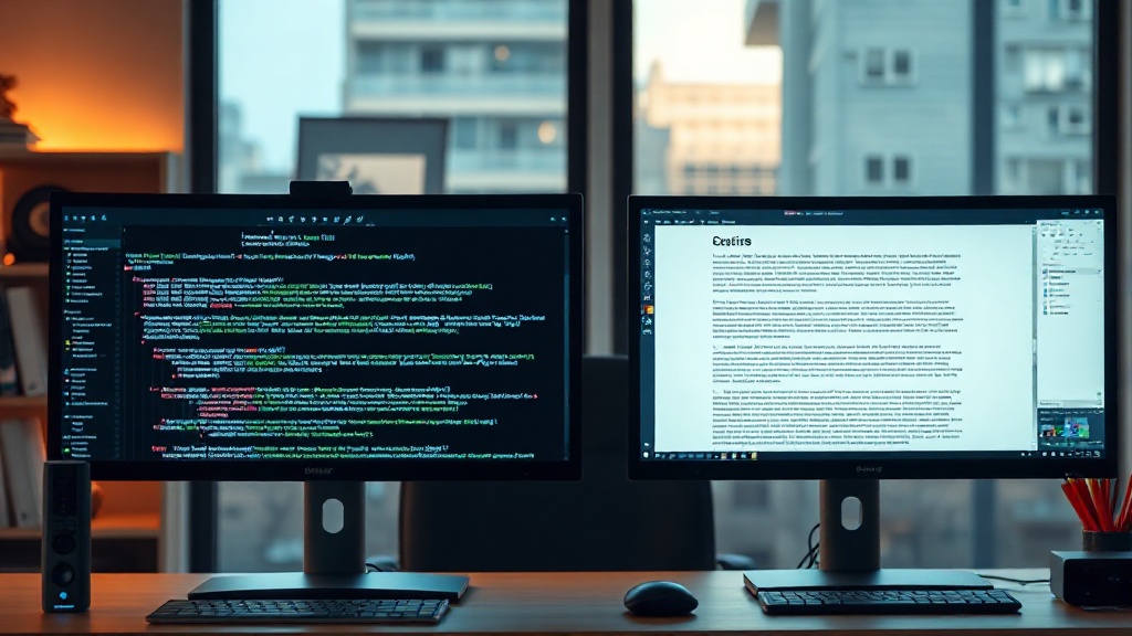 Comparison of ChatGPT and Claude AI interfaces for professional blog post writing.