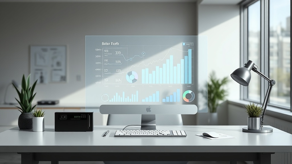 A modern entrepreneur using AI tools to draft a professional business plan on a digital interface.