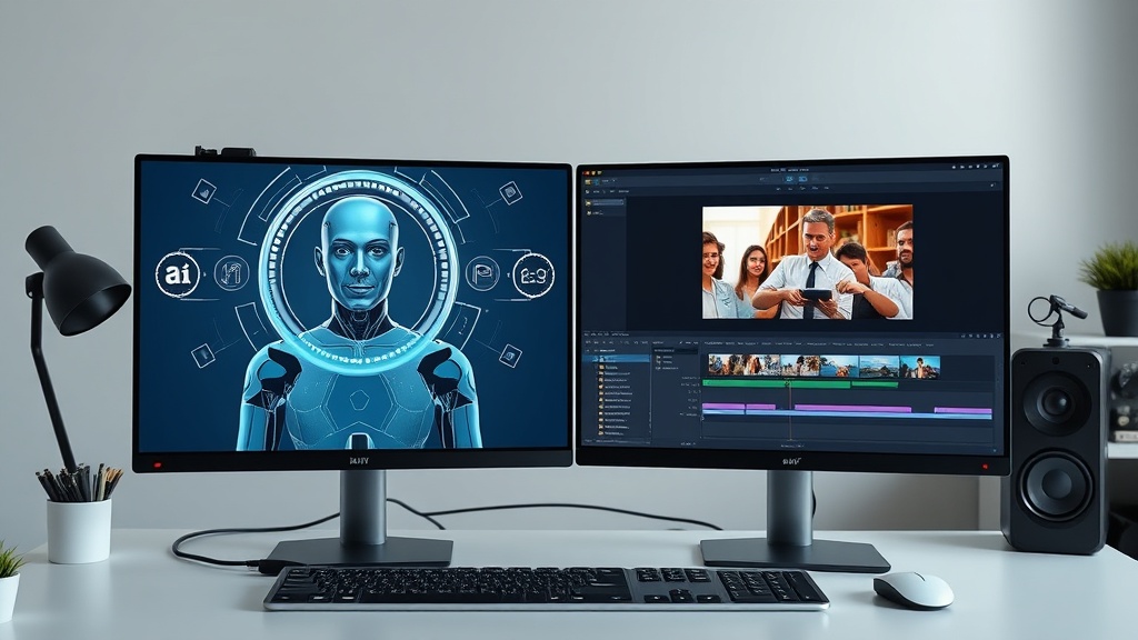 Comparing Pictory stock footage editing and Synthesia AI avatars for training video production.