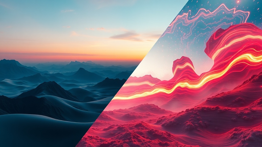 A side-by-side comparison of AI video generation styles showing motion quality differences.