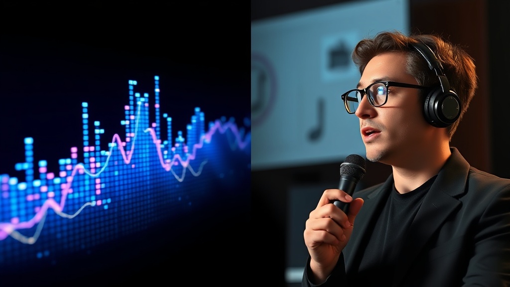 Split screen comparing Suno AI music production and HeyGen realistic video avatar technology.